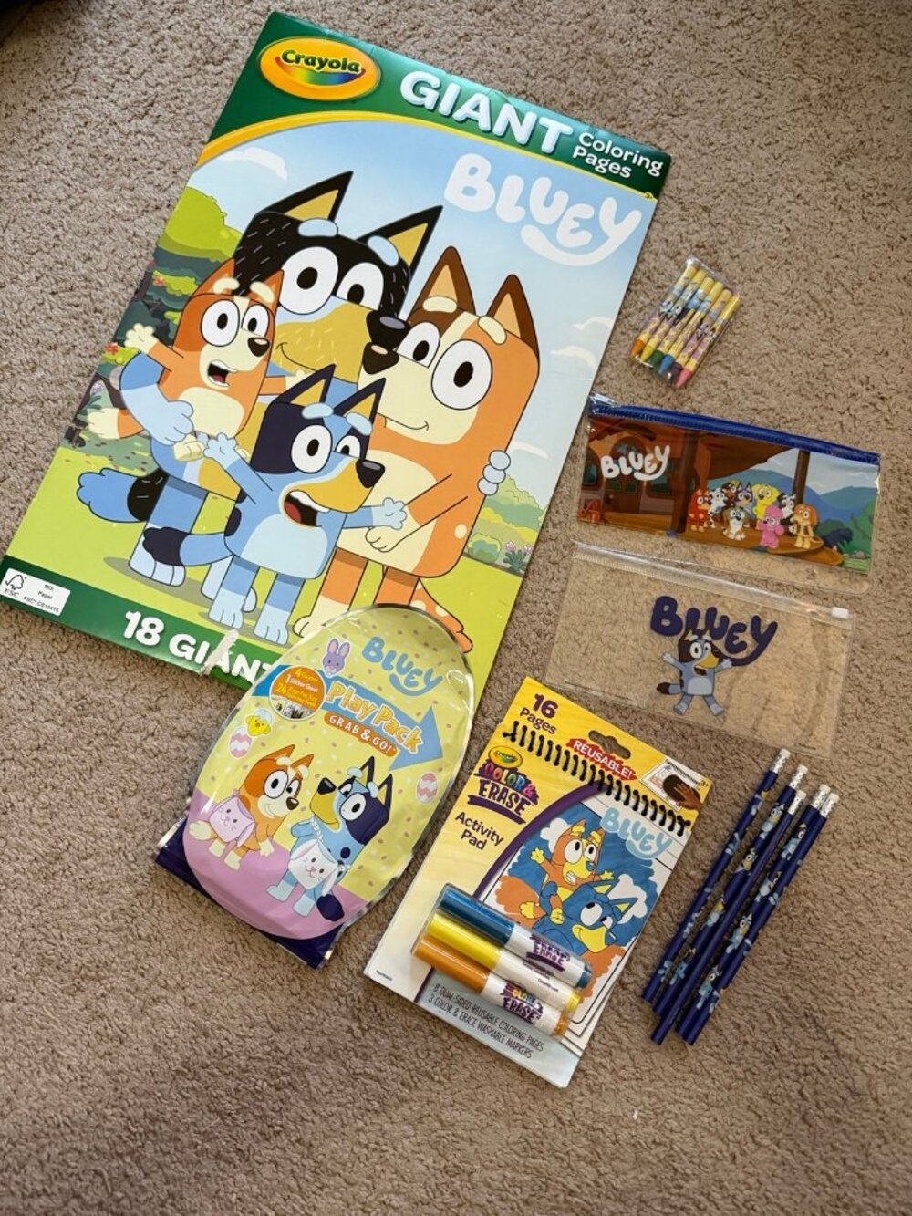 Bluey coloring activity bundle